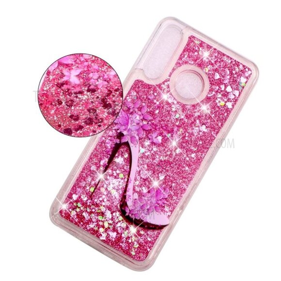 Samsung Galaxy A10E / A20E High Heels Embossed Pattern Glitter  Powder Quality - Picture 1 of 4